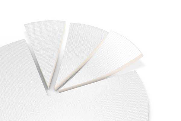 LIQUEEL® - Detailansicht Perforation und Schaumsegmente LIQUEEL® - Detailansicht Perforation und Schaumsegmente